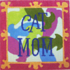 click here to view larger image of Cat Mom (hand painted canvases)