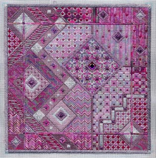 click here to view larger image of Amethyst Dreams (Includes Embellishments) (counted canvas work)