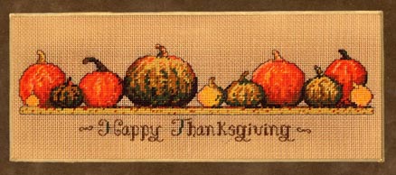 click here to view larger image of Pumpkin Harvest  (counted canvas work)