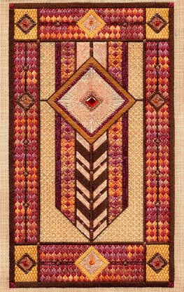 click here to view larger image of Prairie Star (Includes Embellishments) (counted canvas work)
