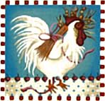 click here to view larger image of Cherry Wheat Chicken (hand painted canvases)