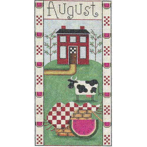 click here to view larger image of August Folk Banner (hand painted canvases)