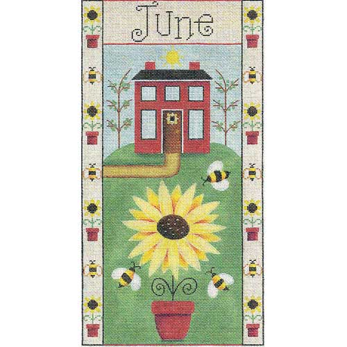 click here to view larger image of June Folk Banner (hand painted canvases)