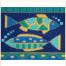 click here to view larger image of Mosaic Fish (hand painted canvases)