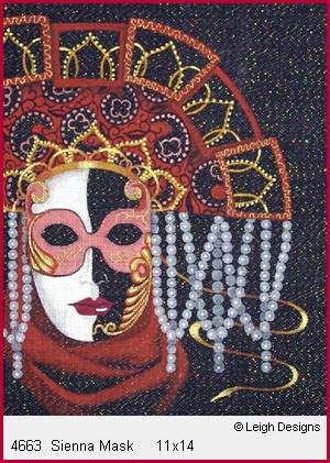 click here to view larger image of Sienna Mask (hand painted canvases)