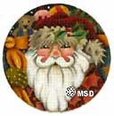 click here to view larger image of Santa Face Ornament (hand painted canvases)