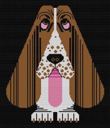 click here to view larger image of Hound Dawg (hand painted canvases)