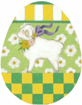 click here to view larger image of Lamb Animal Egg (hand painted canvases)