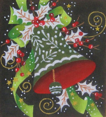 click here to view larger image of Holiday Bell (hand painted canvases)