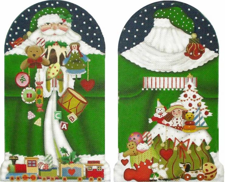 click here to view larger image of Toy Santa (2 sided) (hand painted canvases)