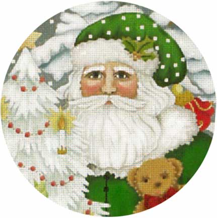 click here to view larger image of Toy Santa Face (hand painted canvases)