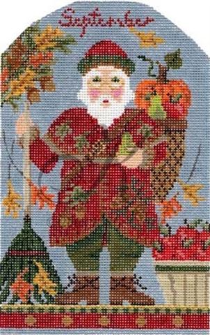 click here to view larger image of September Autumnal Santa Stitch Guide (books)