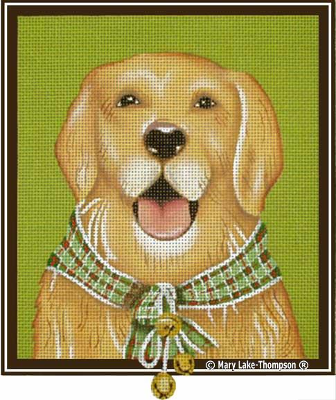 click here to view larger image of Golden Lab (hand painted canvases)