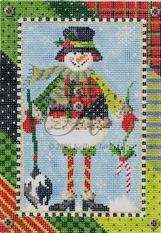 click here to view larger image of Patchwork Pete Snowman (hand painted canvases)