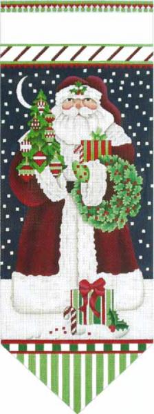 click here to view larger image of Classic Santa Banner (hand painted canvases)