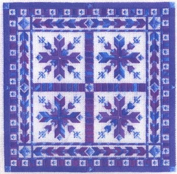 click here to view larger image of Nordic Snowflakes (counted canvas work)