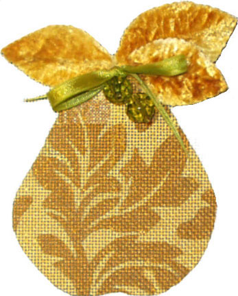 click here to view larger image of Golden Pears - Leaf   (hand painted canvases)
