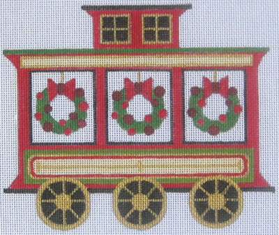 click here to view larger image of Caboose  (hand painted canvases)