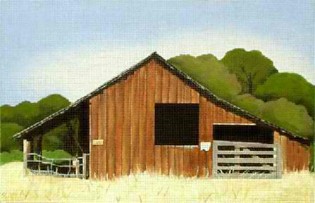 click here to view larger image of Brown Barn (hand painted canvases)