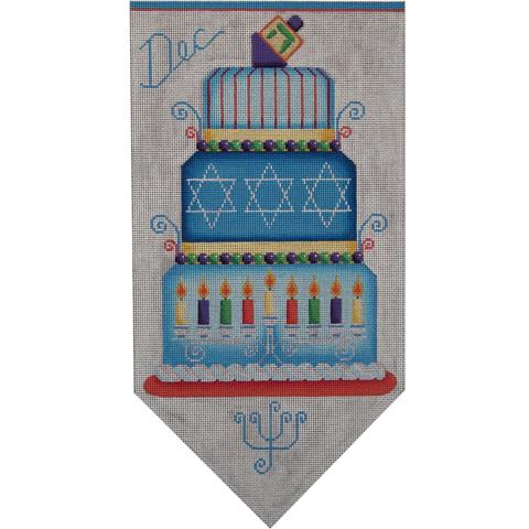 click here to view larger image of Judaic Banner Cake   (hand painted canvases)