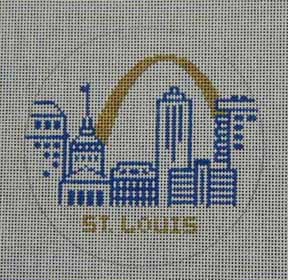click here to view larger image of St. Louis Ornament (hand painted canvases)