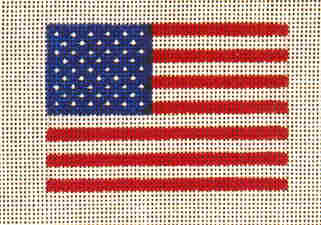 click here to view larger image of Flag (hand painted canvases)