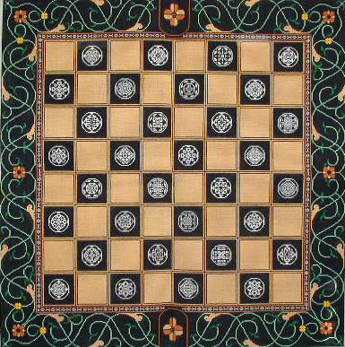 click here to view larger image of Chess (hand painted canvases)
