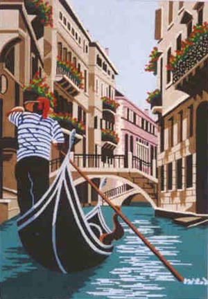 click here to view larger image of Gondolier (hand painted canvases)