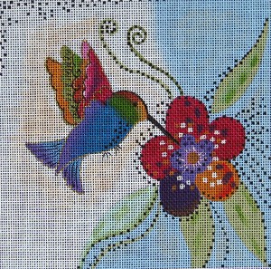 click here to view larger image of Hummingbird (hand painted canvases)