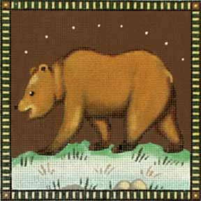 click here to view larger image of Golden Bear (hand painted canvases)