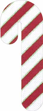 click here to view larger image of Candy Cane - Red and White (hand painted canvases)