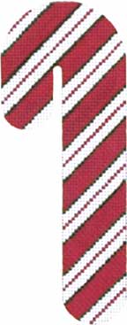 click here to view larger image of Candy Cane - Classic Red Stripe (hand painted canvases)
