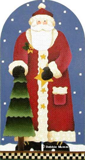 click here to view larger image of Tree Santa (hand painted canvases)