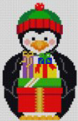 click here to view larger image of Penguin with Presents (hand painted canvases)