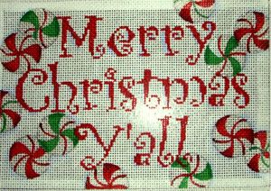 click here to view larger image of Merry Christmas Yall (hand painted canvases)