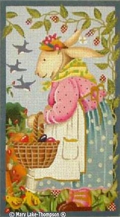 click here to view larger image of Easter Bunny Girl (hand painted canvases)