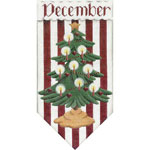 click here to view larger image of December Banner (hand painted canvases)
