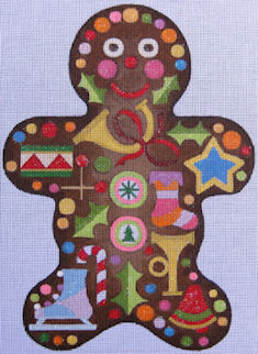 click here to view larger image of Gingerbread Man (hand painted canvases)