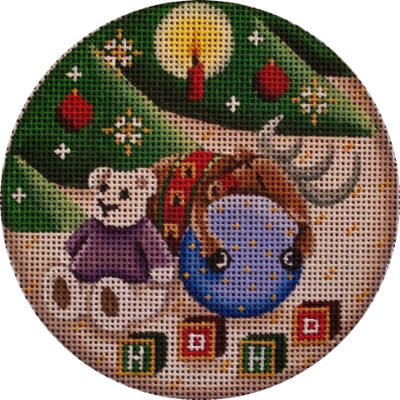 click here to view larger image of Rest on the Ball Ornament (hand painted canvases)