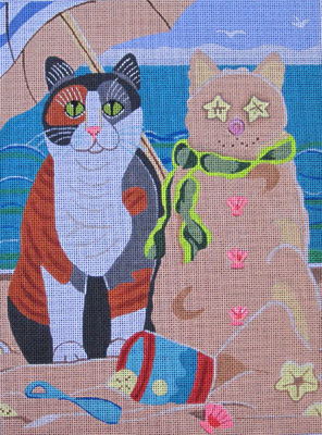 click here to view larger image of Sand Cat (hand painted canvases)