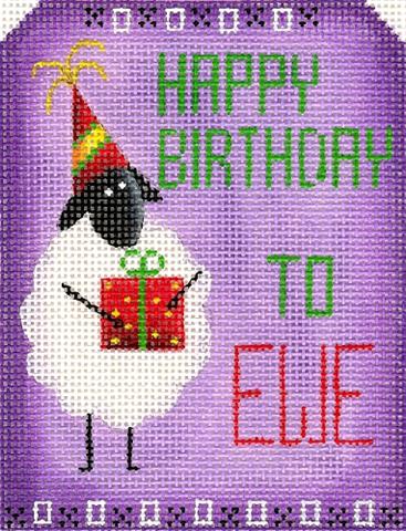click here to view larger image of Happy Birthday to EWE (hand painted canvases)