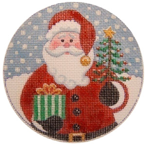 click here to view larger image of Santa's Gifts Ornament (hand painted canvases)