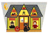 click here to view larger image of Halloween House Basket Front (hand painted canvases)