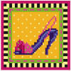 click here to view larger image of Party Shoe Mini (hand painted canvases)
