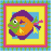 click here to view larger image of Mini Happy Fish (hand painted canvases)