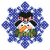 click here to view larger image of Percy the Snowman (hand painted canvases)