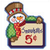 click here to view larger image of Snowballs (hand painted canvases)