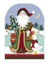 click here to view larger image of Santa And The Animals (hand painted canvases)
