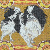 click here to view larger image of Japanese Chin (hand painted canvases)