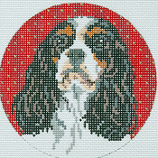 click here to view larger image of King Charles Circular (hand painted canvases)